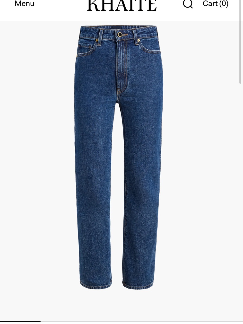 KHAITE Women's Abigail Straight-Leg Jeans - Picture 10 of 10